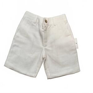 NEW TARTALETA boy's jorge linen shorts in white